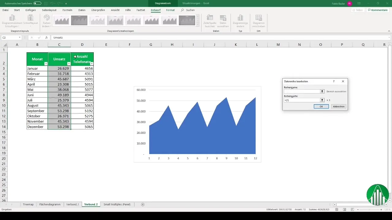 Membuat diagram gabungan secara efektif di Excel