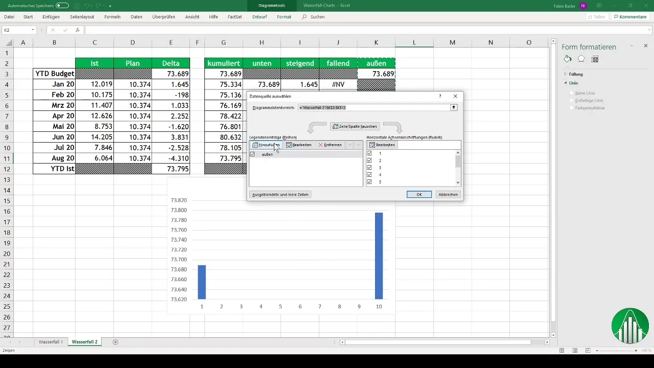 Crear diagramas de cascada en Excel: Instrucciones paso a paso