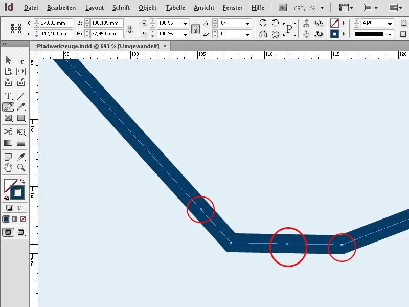 Pfad-Werkzeuge in InDesign