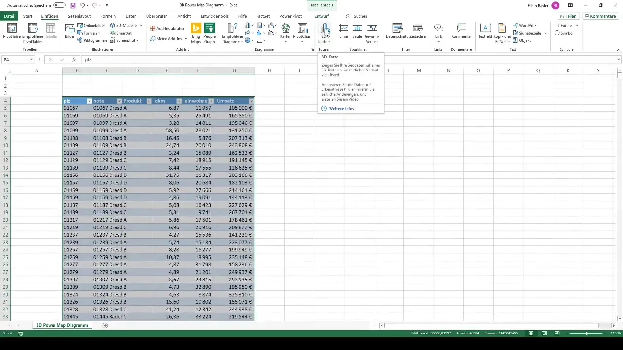 Memanfaatkan kartu 3D secara efektif dalam Excel