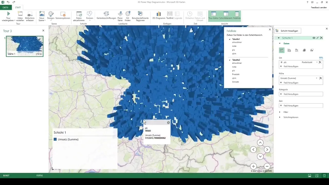 Učinkovito uporabite 3D karte v programu Excel