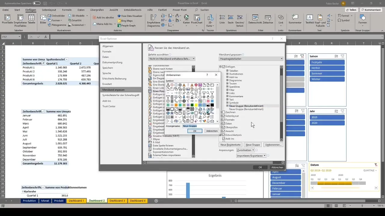 Buat dasbor profesional dengan PowerView di Excel