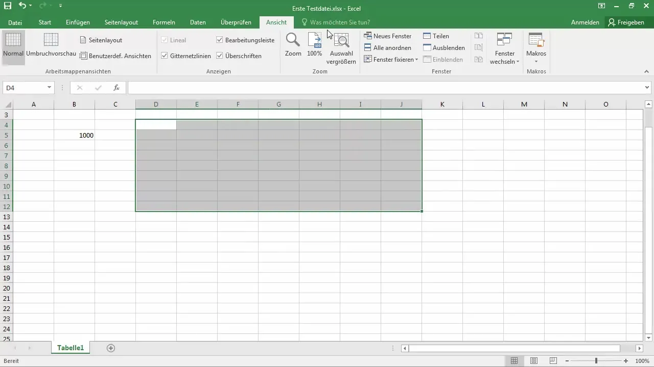 Personalizar o modo de zoom no Excel - instruções passo a passo