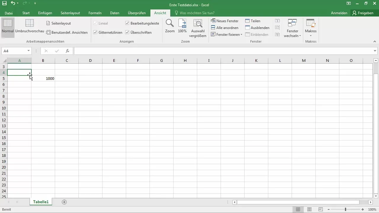 Personalizar o modo de zoom no Excel - instruções passo a passo