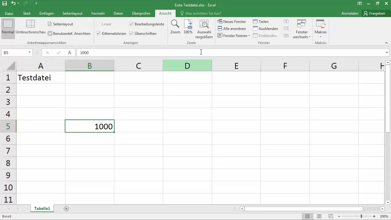 Personalizar o modo de zoom no Excel - instruções passo a passo