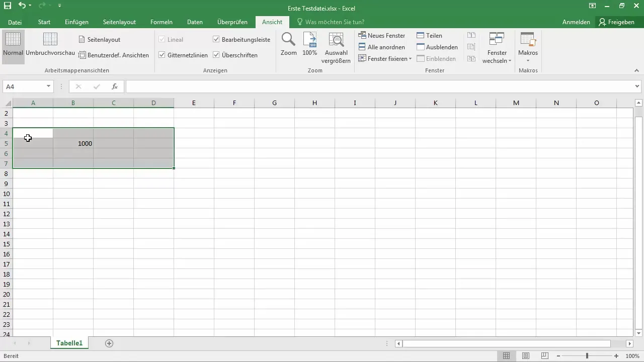 Personalizar o modo de zoom no Excel - instruções passo a passo