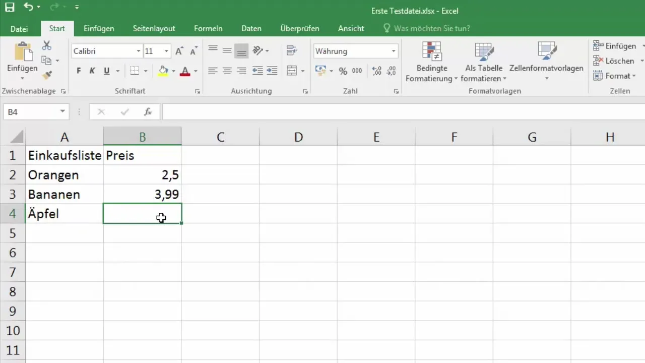 Dasar-dasar input teks dan pemformatan angka di Excel