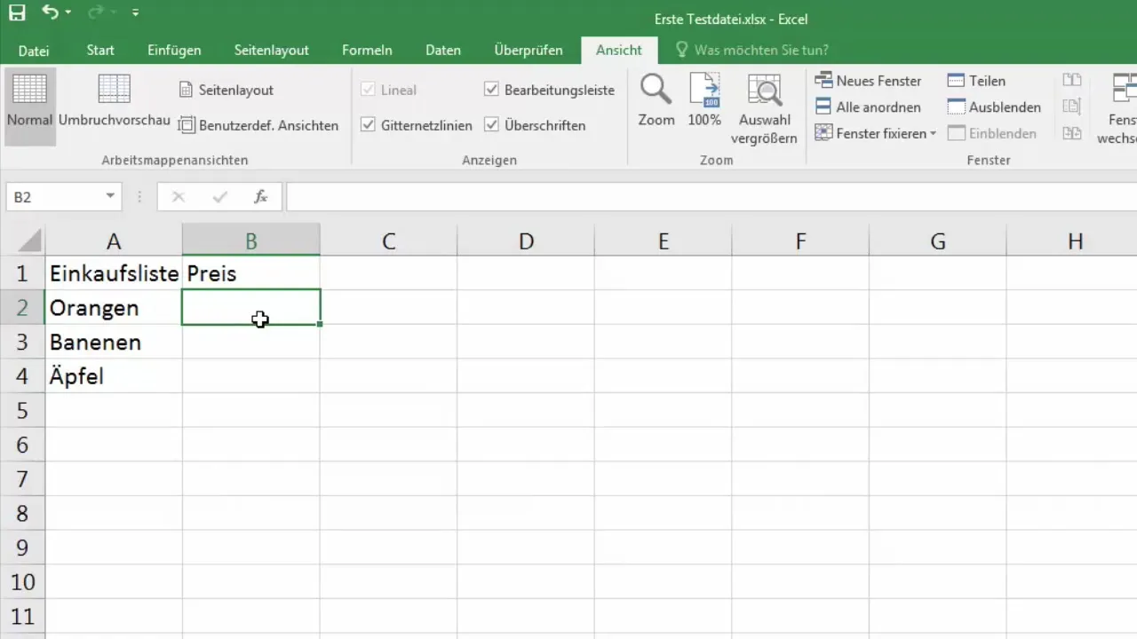 Basics of text input and number formatting in Excel