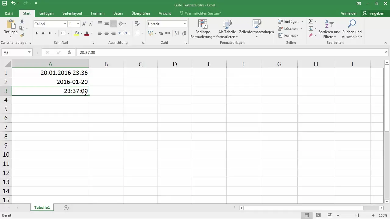 Enter date and time efficiently in Excel