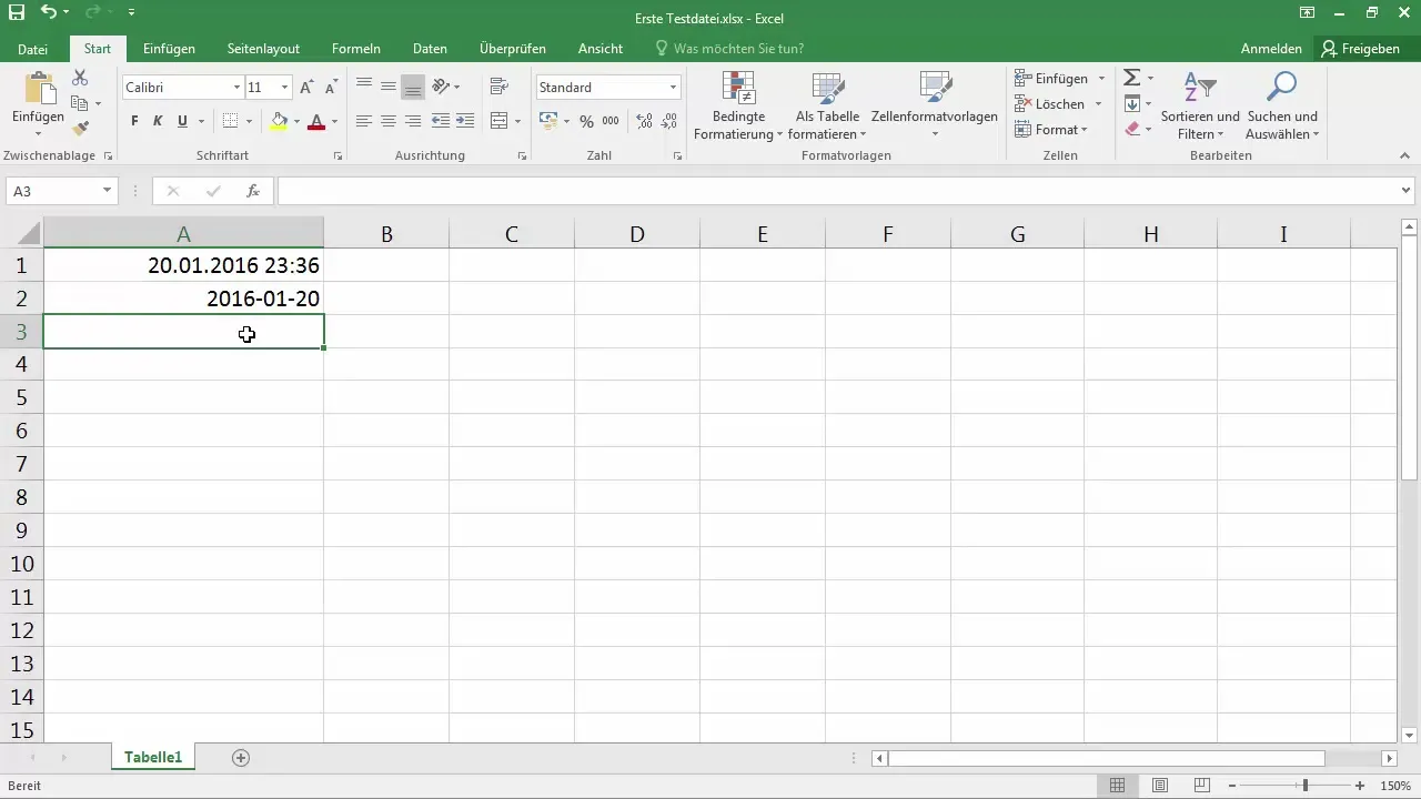 Enter date and time efficiently in Excel