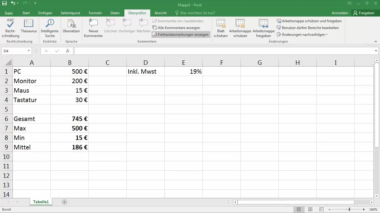 Compreender as fórmulas do Excel - como ativar a vista de fórmulas