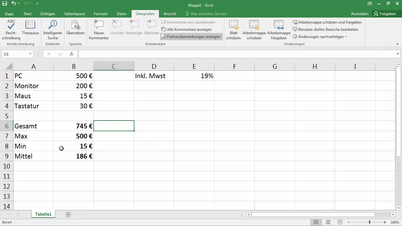 Memahami rumus Excel - aktifkan tampilan rumus