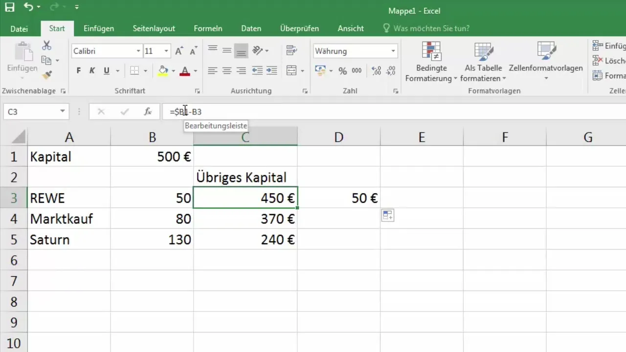 Dasar-dasar Excel: Memahami referensi sel absolut