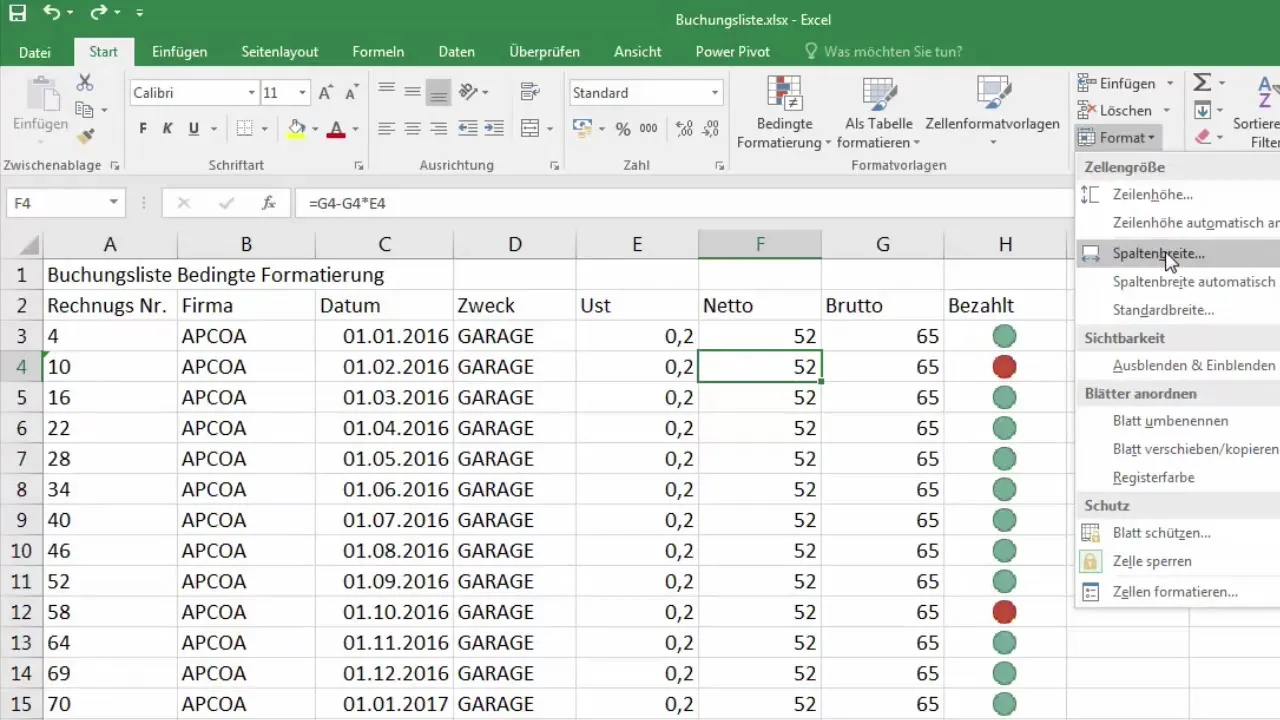 Menyisipkan dan menghapus baris dan kolom di Excel