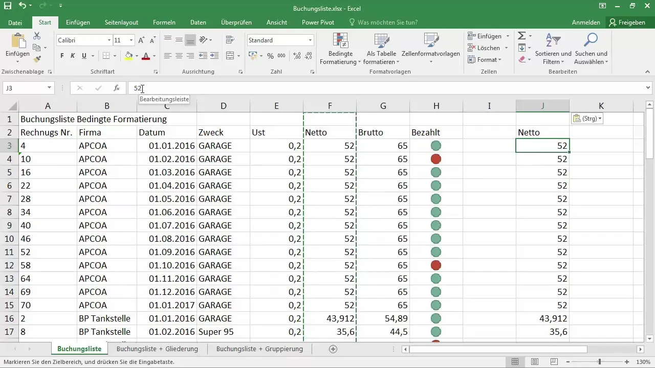 Copiar e mover linhas e colunas no Excel