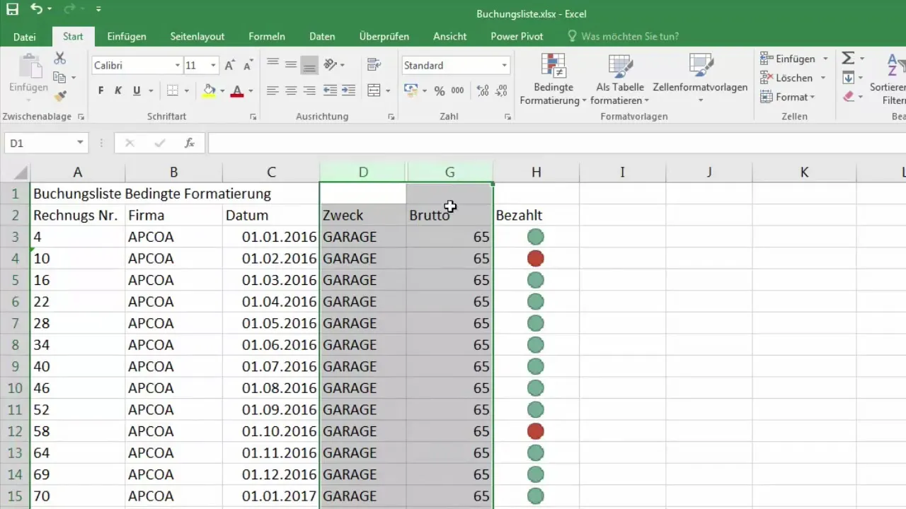 Ocultar e mostrar eficazmente colunas e linhas no Excel