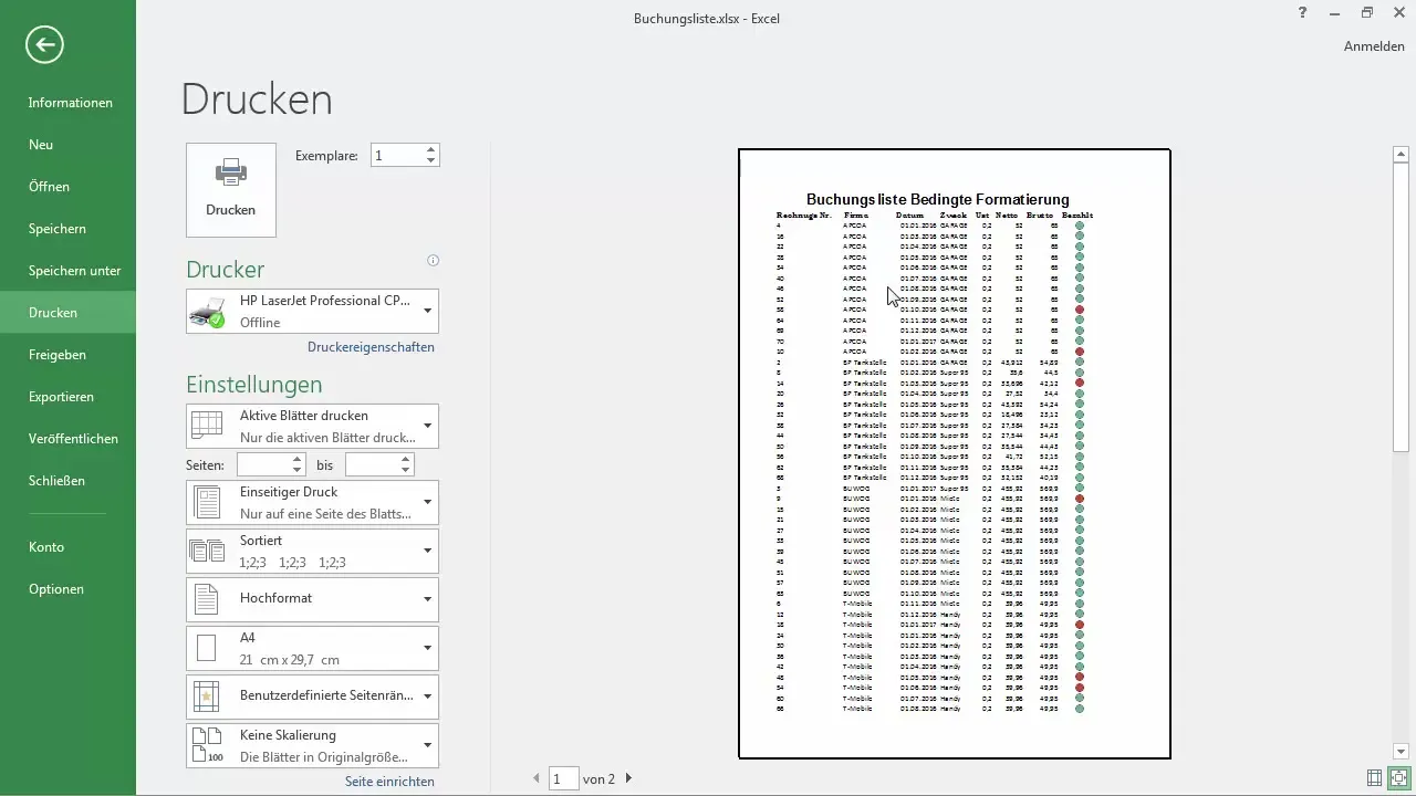 Mengatur sel di Excel - Bingkai untuk kejelasan