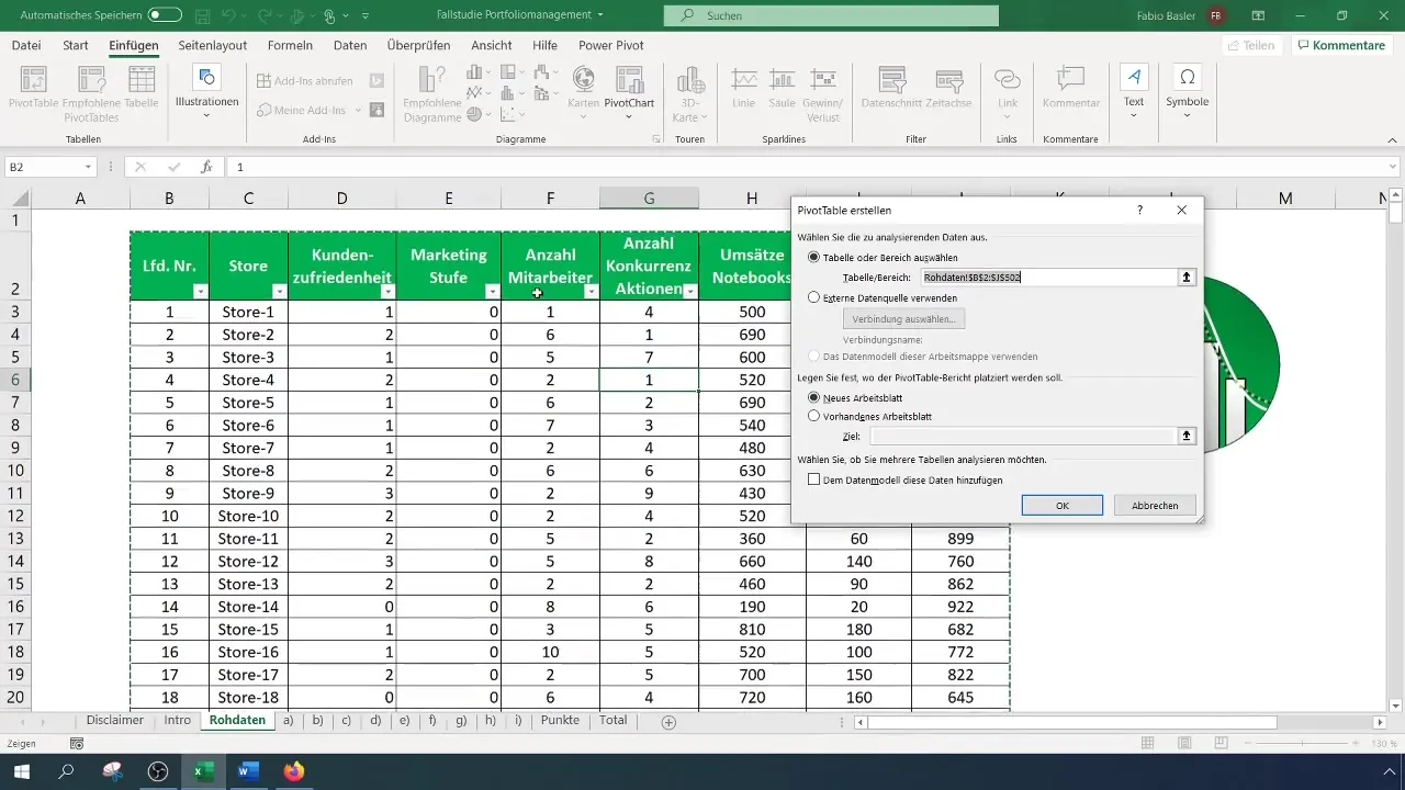 Analyse de la moyenne des ventes dans Excel