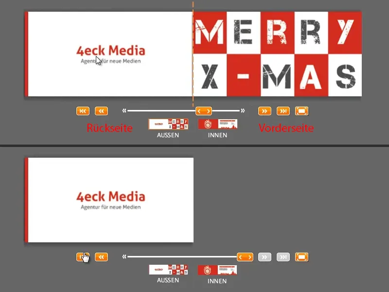 Kerstgroetkaart aan zakelijke klanten in InDesign