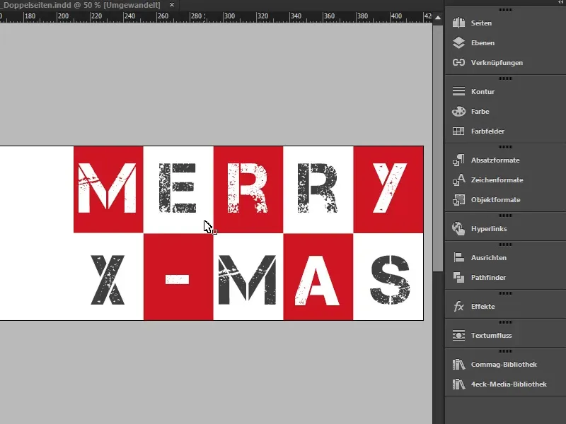 Kerstgroetkaart aan zakelijke klanten in InDesign