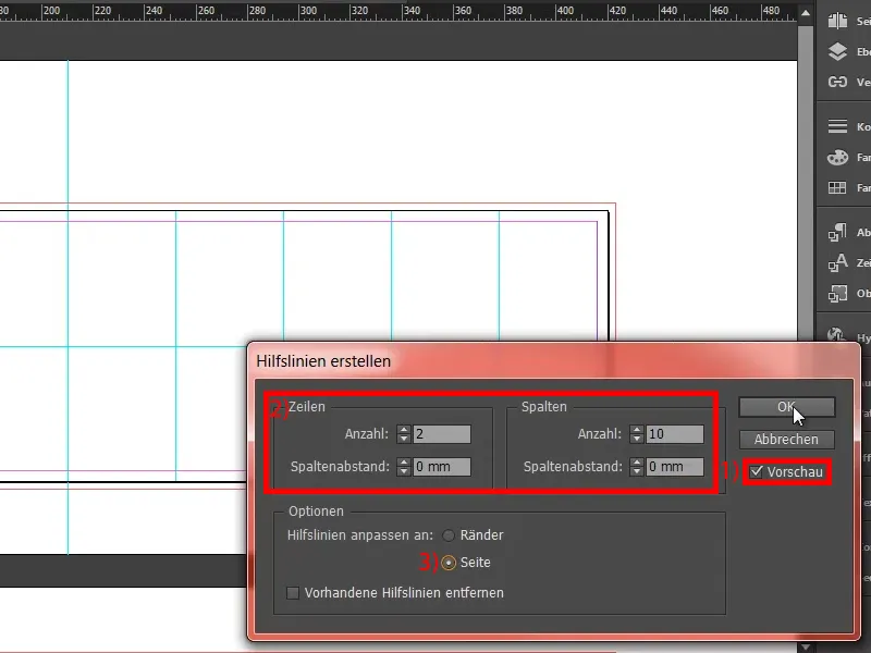 Carte de vœux de Noël aux clients professionnels sur InDesign