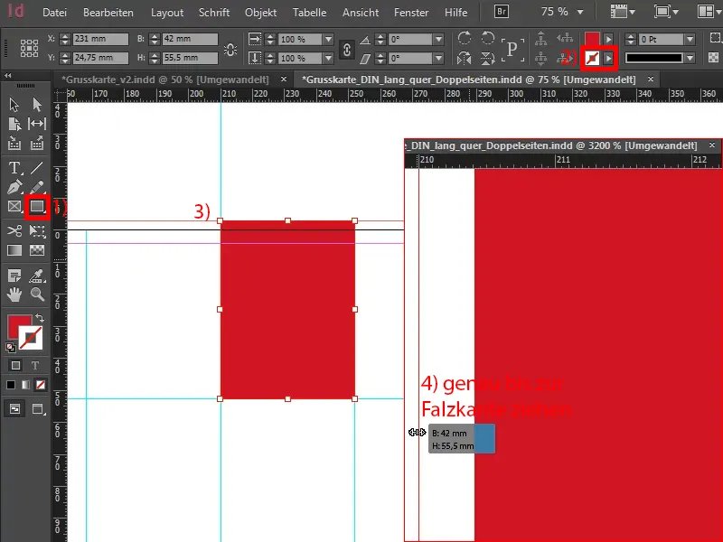 Julehilsen-kort til forretningskunder i InDesign