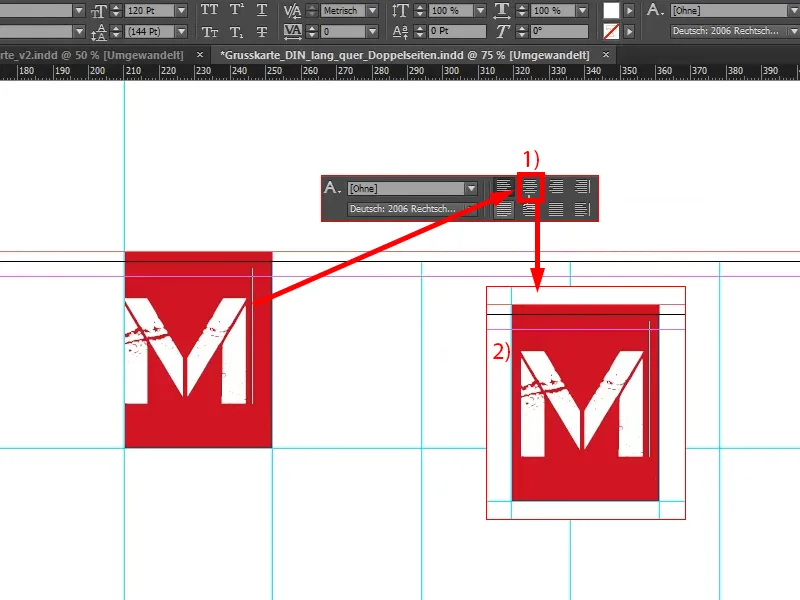 Tarjeta de felicitación navideña para clientes comerciales en InDesign