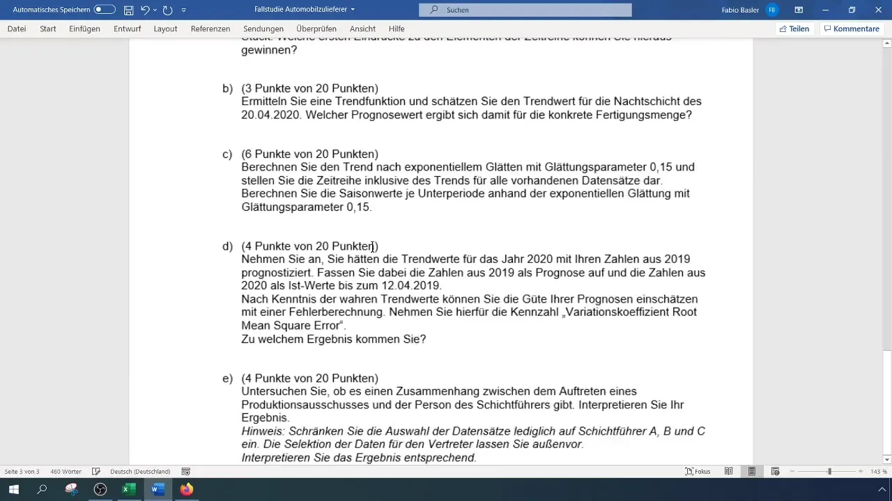 Аналіз часових рядів в Excel для оцінки якості та аналізу помилок