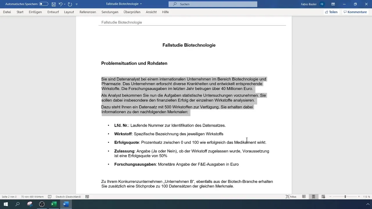 Статистически анализ на данни за биотехнологията