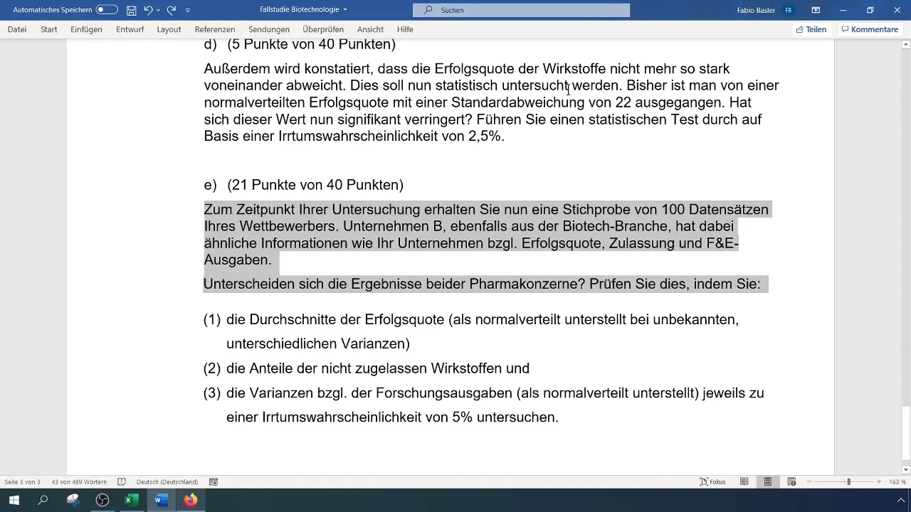 Štatistické porovnanie v Exceli: Test dvoch vzoriek pomocou t-testu