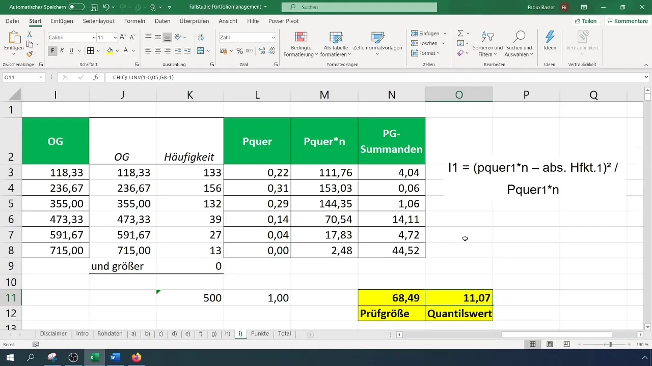 Хи-квадрат съвпадение за нормално разпределение с Excel