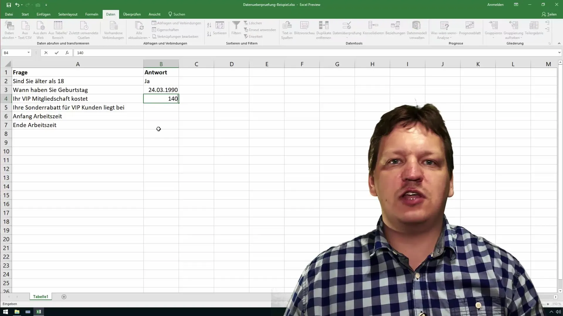 Efficiently use Excel for controlling and sales