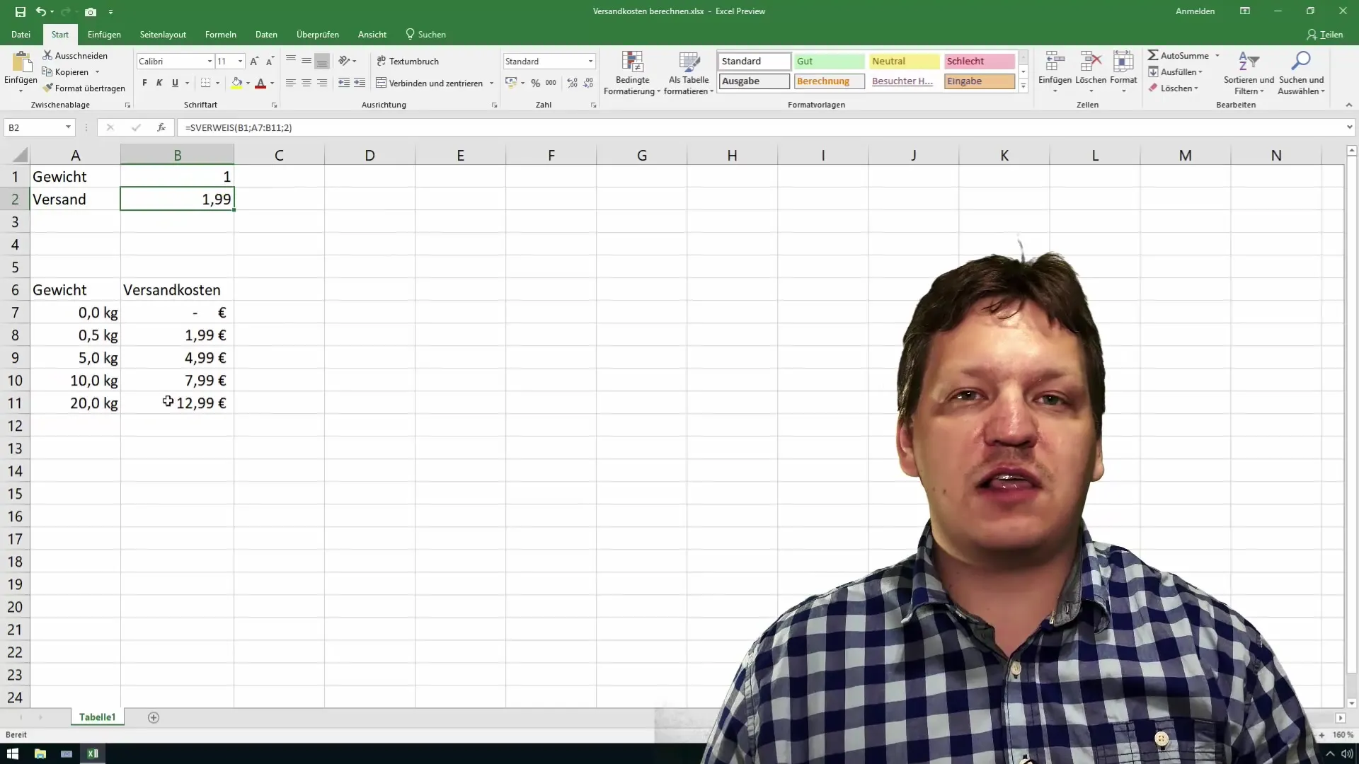 Use Excel efficiently for controlling and sales