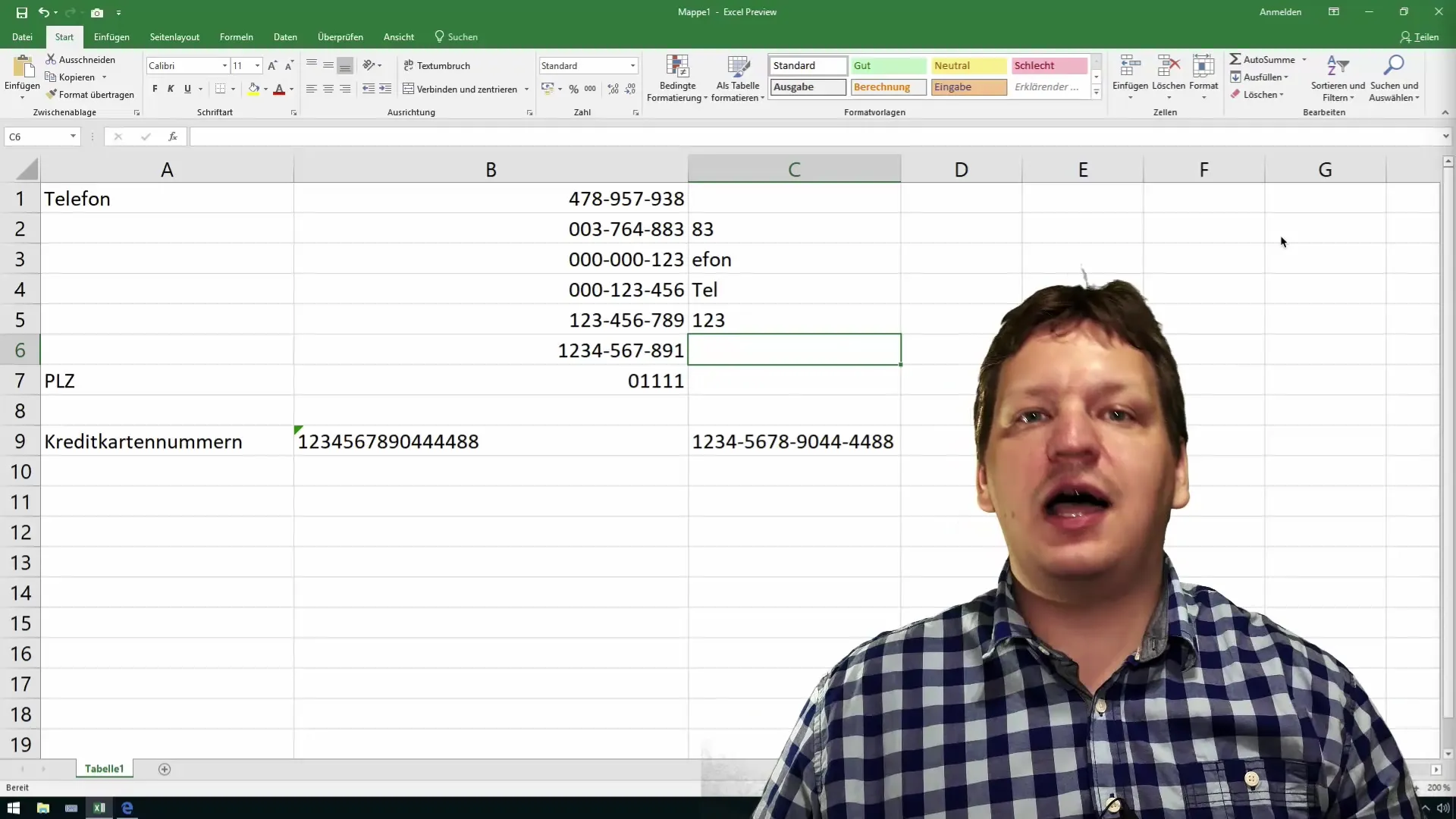 Efficiently use Excel for controlling and sales