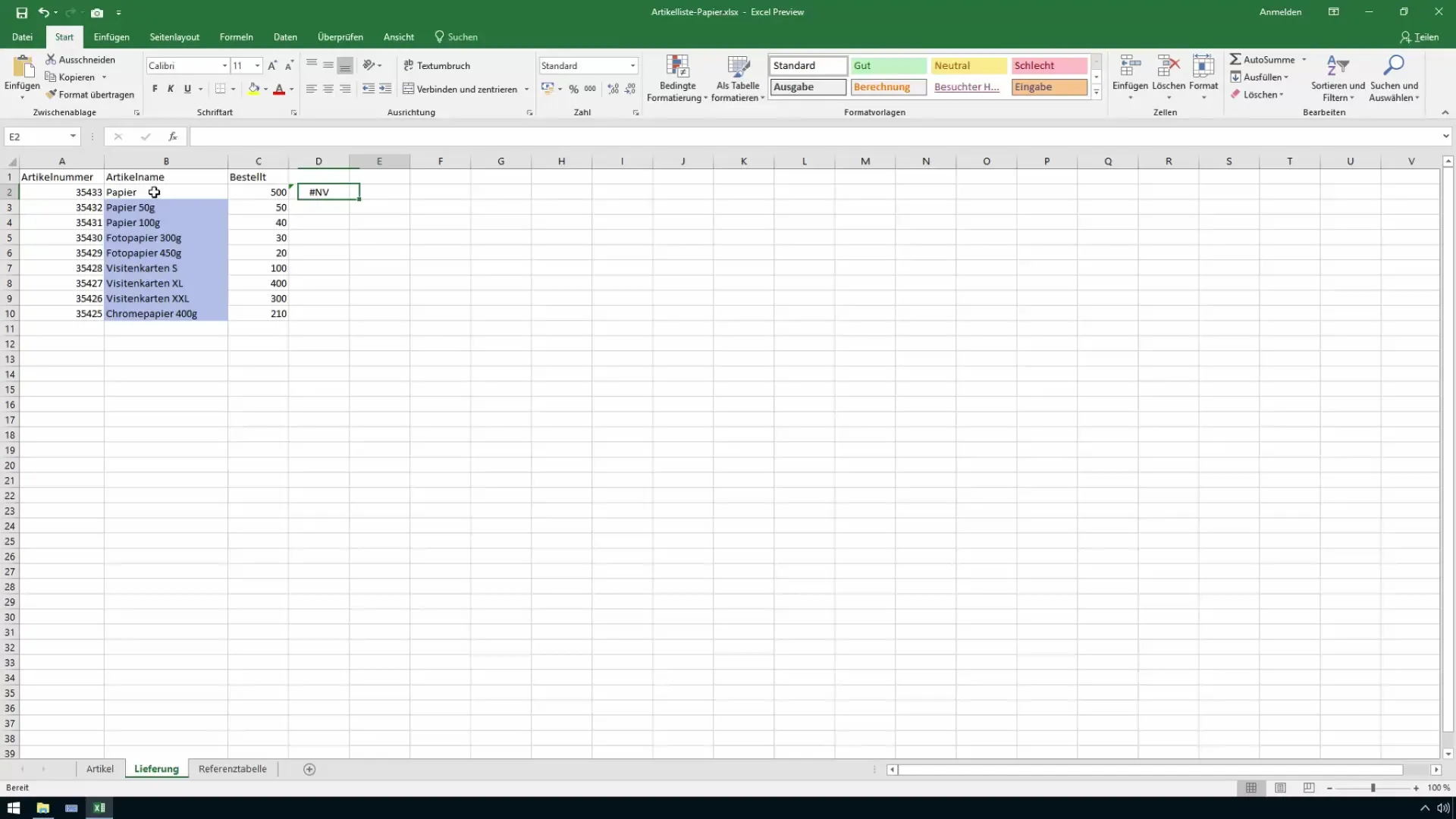 Excel'de değerleri karşılaştırma - adım adım kılavuz