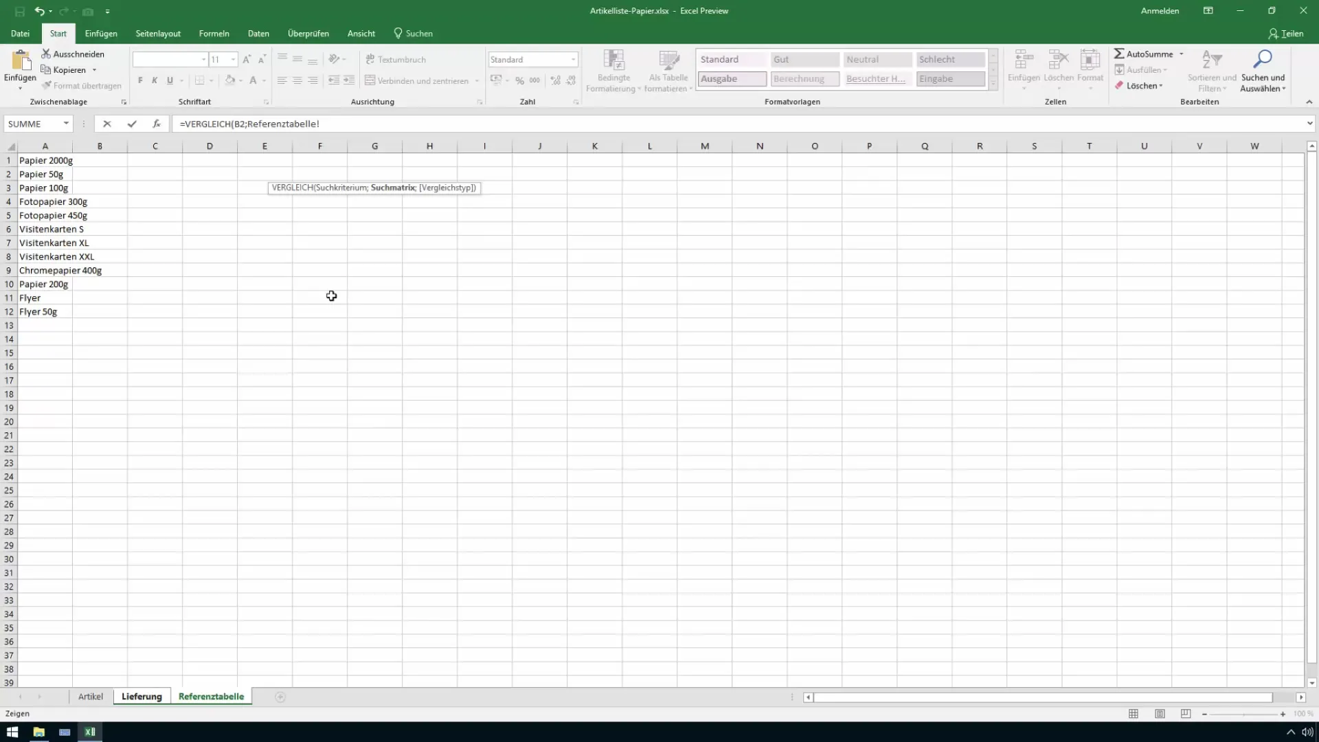 Vergelijken van waarden in Excel - Stap-voor-stap handleiding