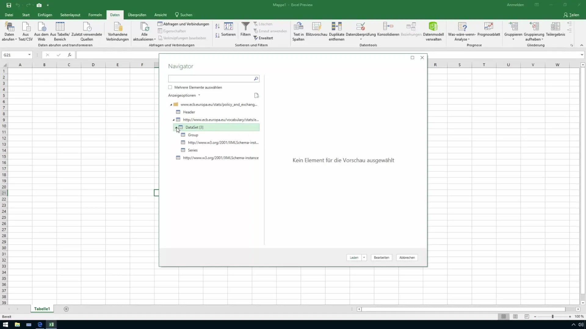 Importer les taux de change dans Excel