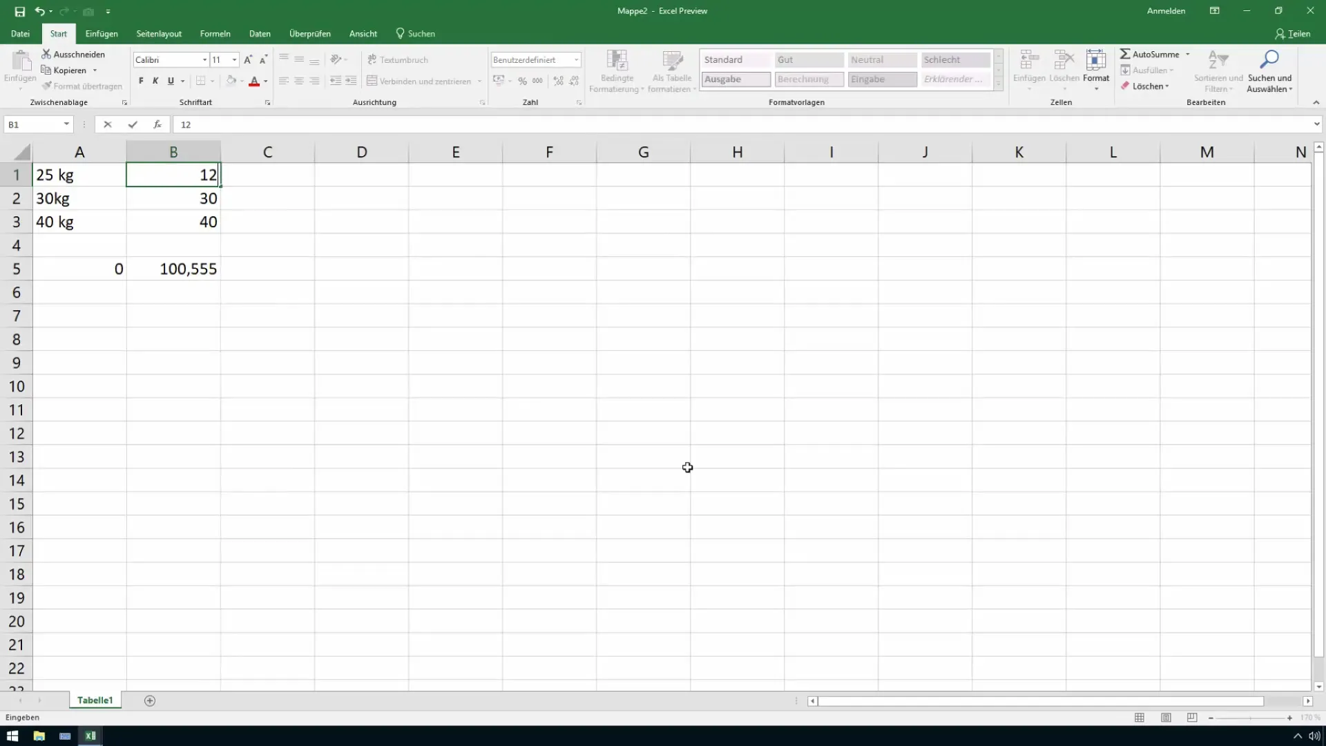 Utiliser correctement les unités de mesure dans Excel