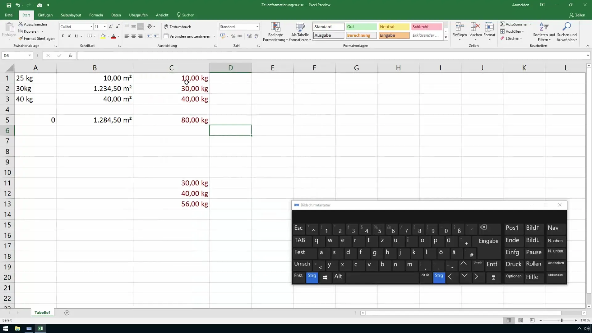 Format cells in Excel effectively with color code