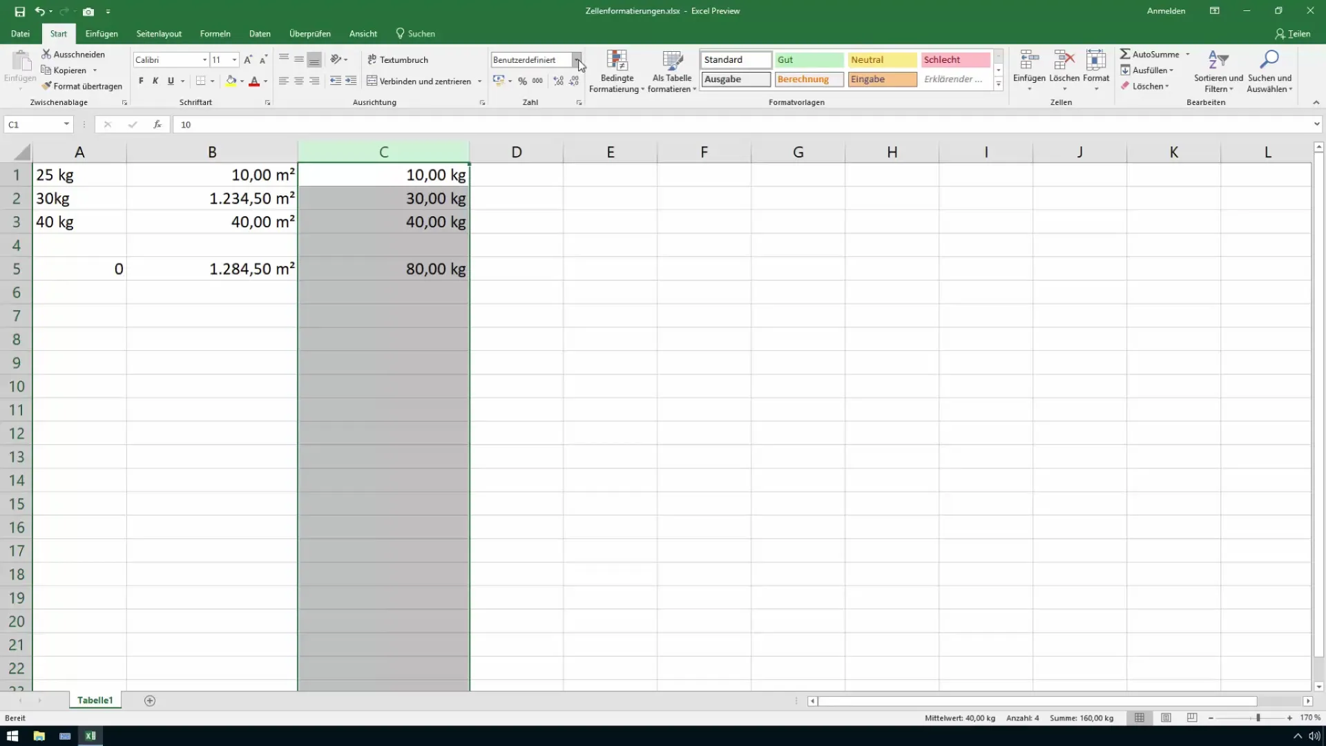 Format cells in Excel effectively using color coding