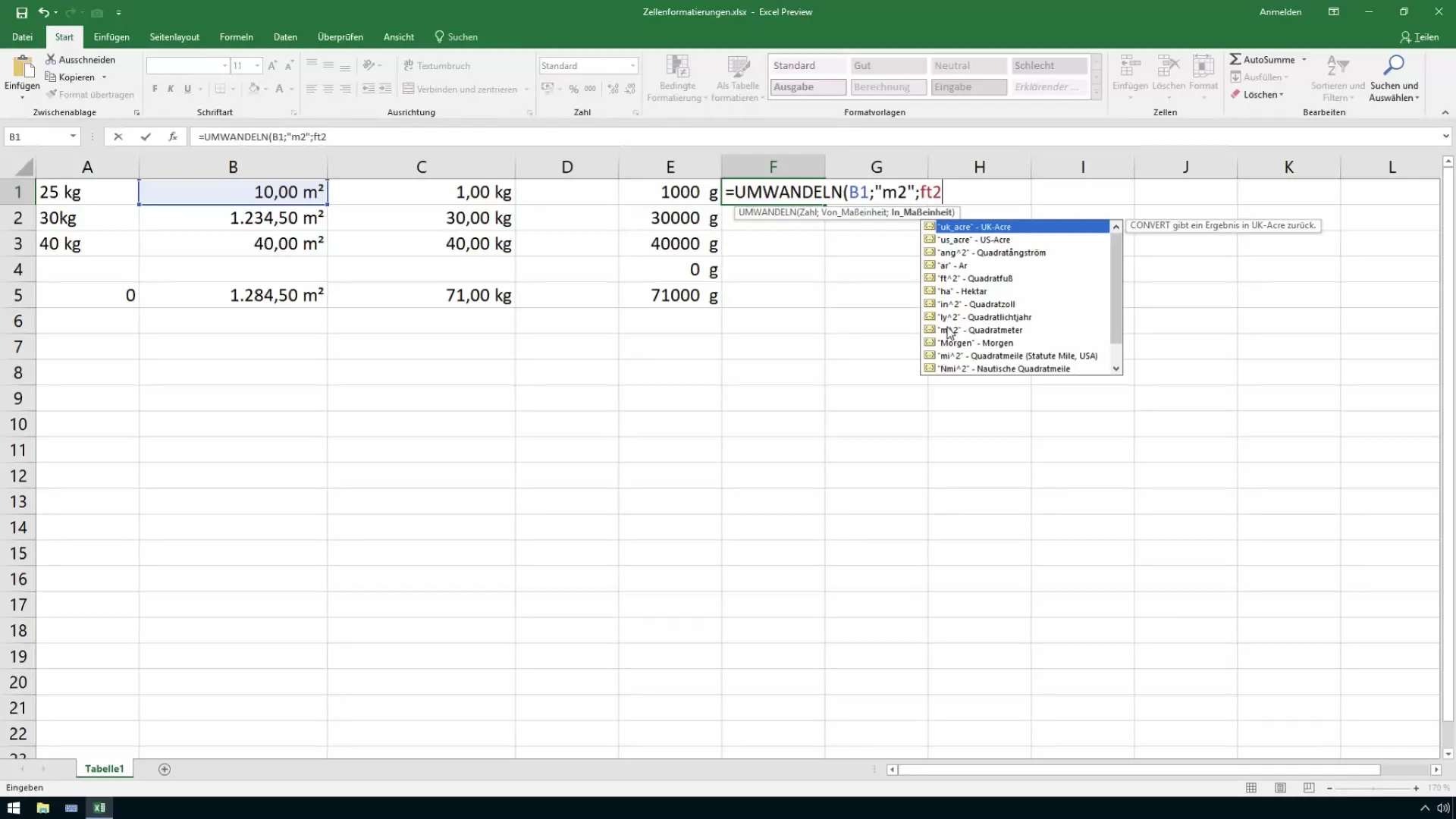 Convertir des unités de mesure dans Excel : Guide facile