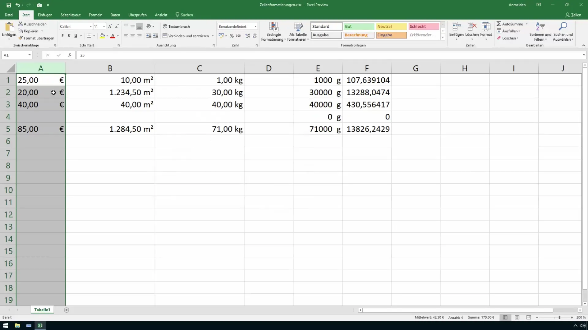 Optimiser le formatage des devises dans le cours Excel