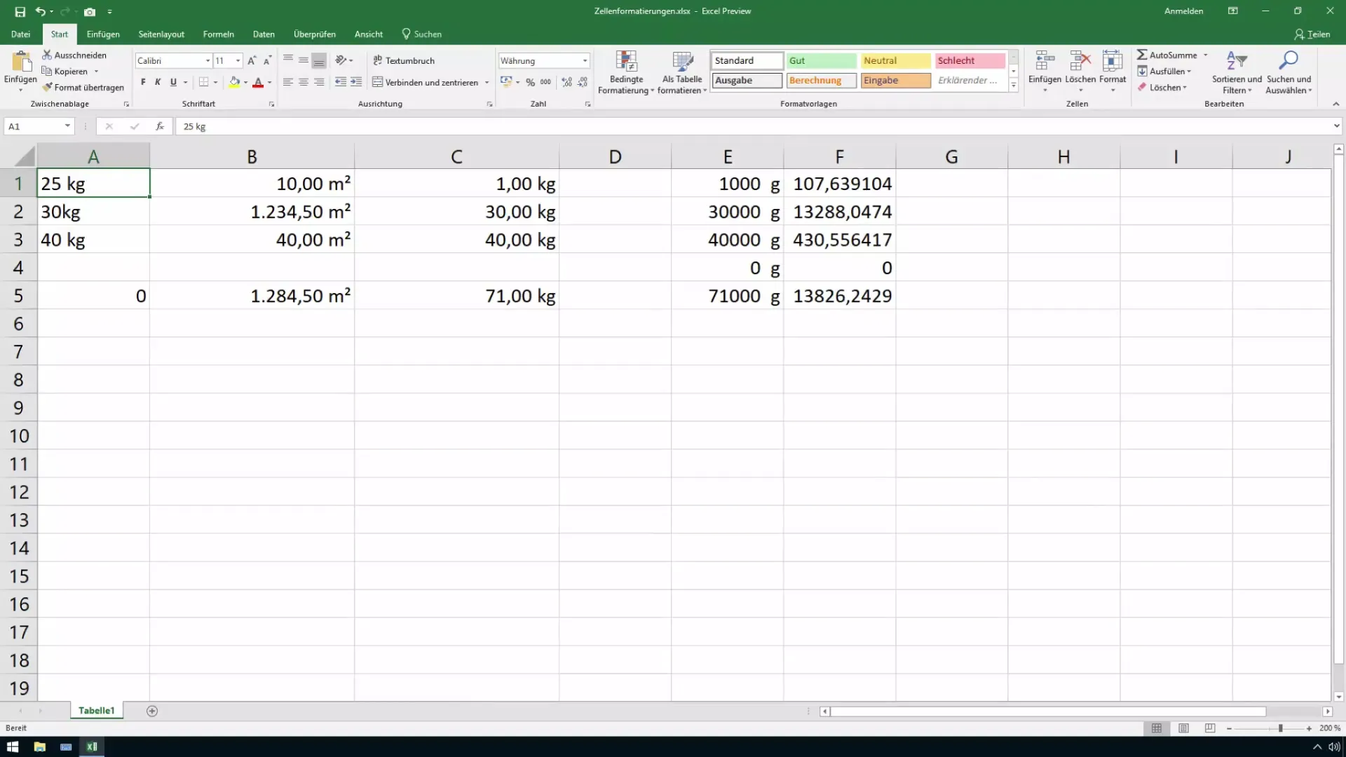 Mengoptimalkan format mata uang dalam kursus Excel