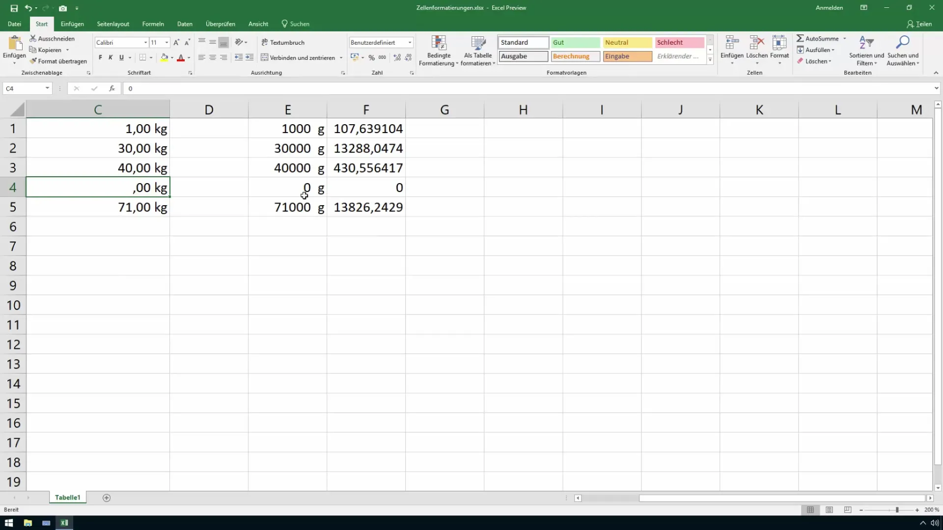 Ocultar valores zero no Excel - instruções passo a passo