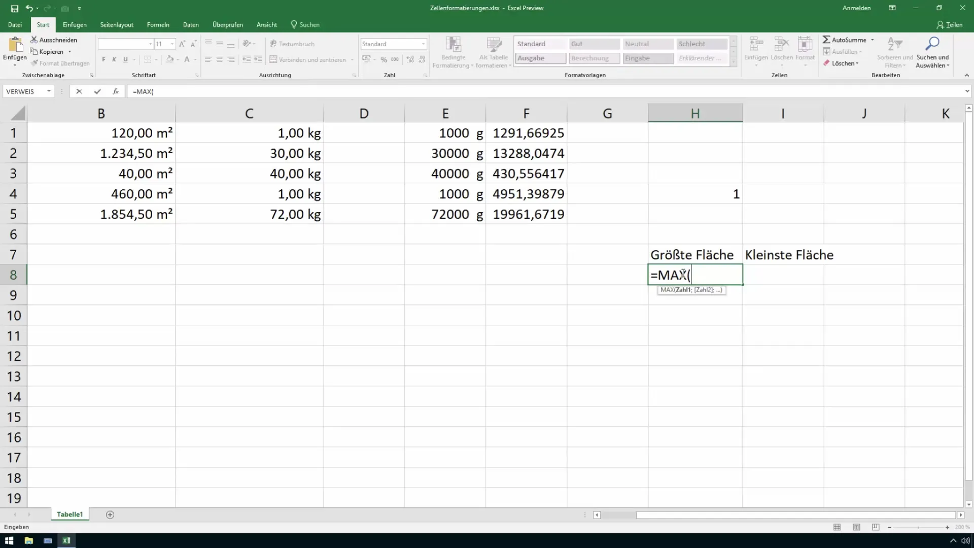 Mencari nilai tertinggi dan terendah di Excel