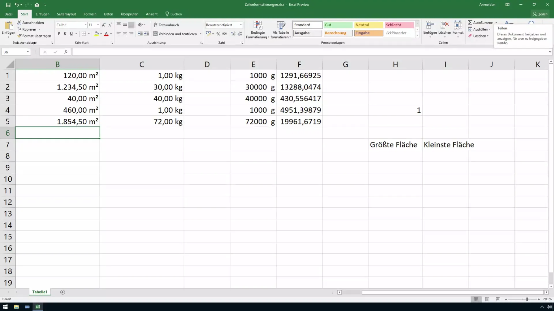 Excel'de en yüksek ve en düşük değerleri belirle