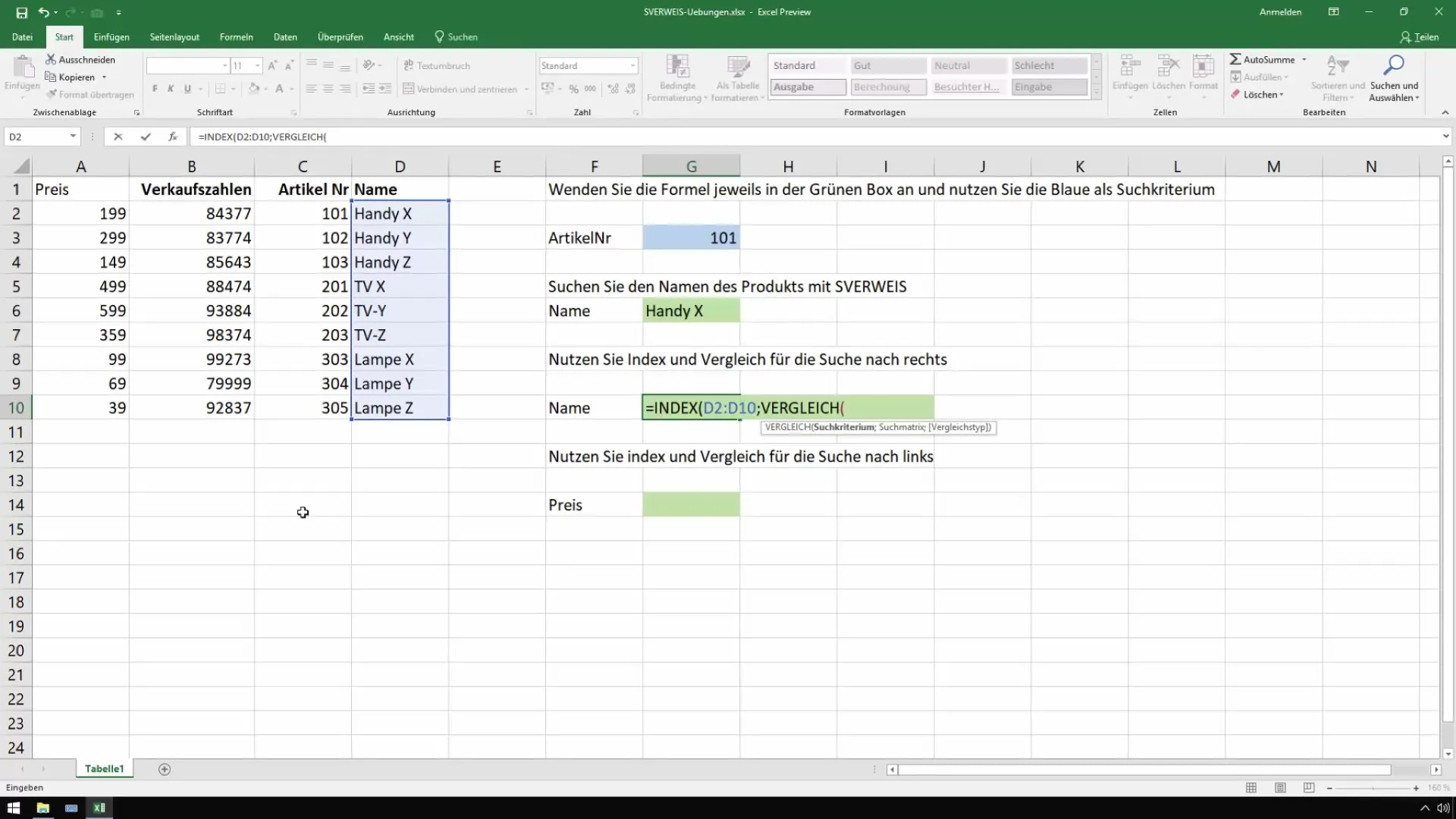 Використання Excel VLOOKUP та INDEX/COMPARE в контролінгу