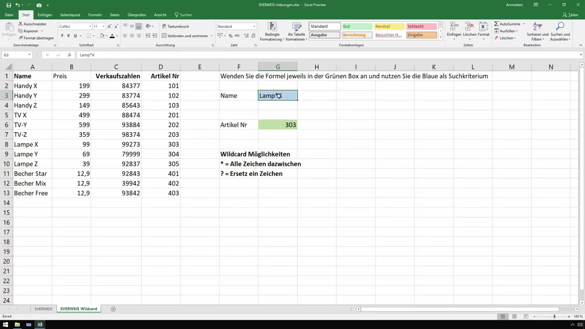 Optimisation de la fonction RECHERCHEV dans Excel avec des caractères génériques