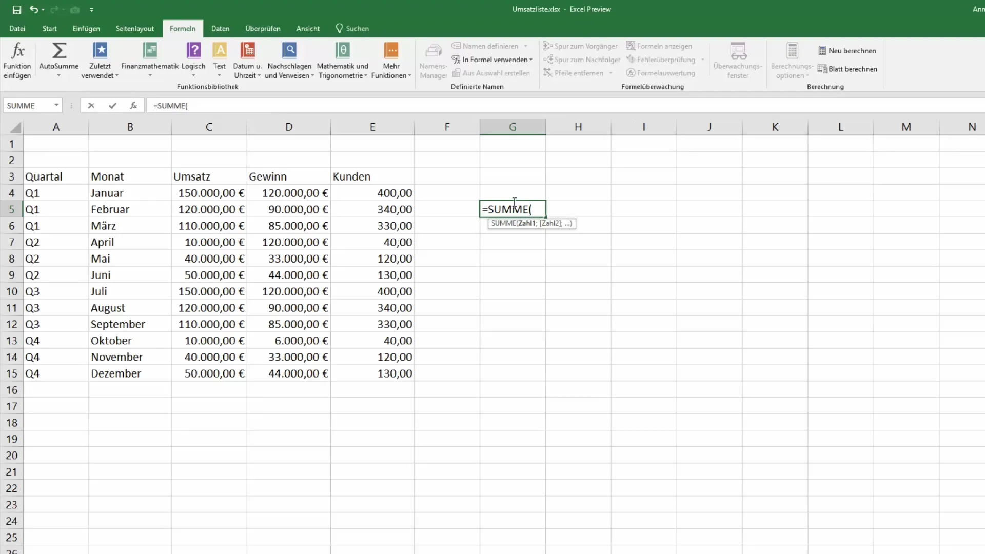 Menggunakan nama sel dalam Excel untuk penampilan yang lebih baik