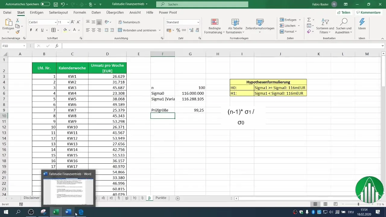 Realización de una prueba F de dos muestras en Excel